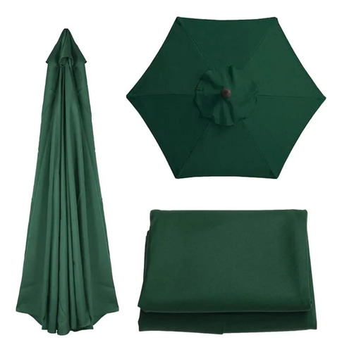 Guarda-sóis Central Yin's ombrelone 3 metros- verde