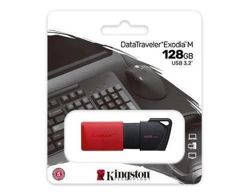 Imagen 3 de 4 de Pendrive Kingston 128gb Exodia Usb 3.2 Original - Tienda