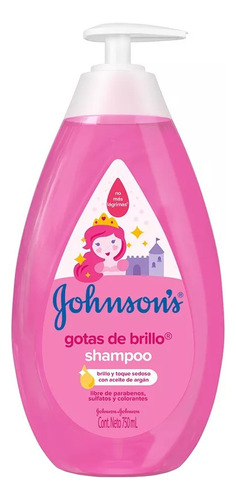 Shampoo Johnsons Gotas De Brillo Con Aceite De Argán 750ml