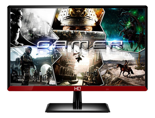 Monitor gamer HQ 19.5GHQ-LED 19" preto e vermelho 100V/240V
