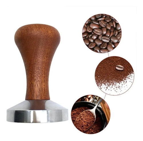 Tamper Café Madera Espresso Barista Cafetera