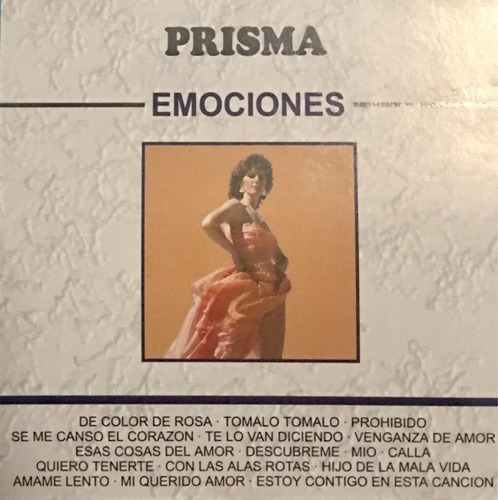 Cd Prisma - Emociones - De Color De Rosa - Nuevo