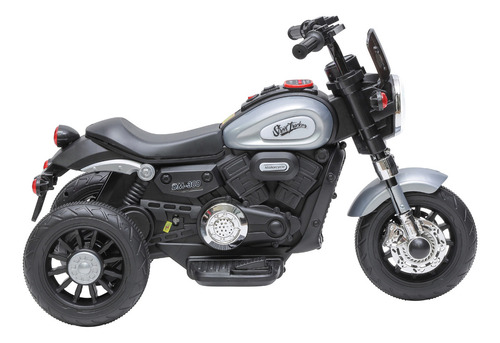 Mini Moto Elétrica Halei Cinza Prata 6v Zippy Toys Motinha Infantil
