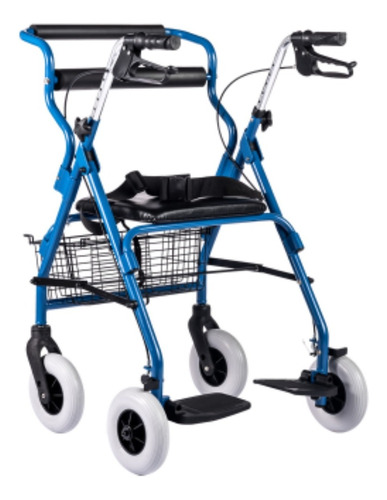 Andadera Rollator Hibrida De Aluminio Silla De Traslado