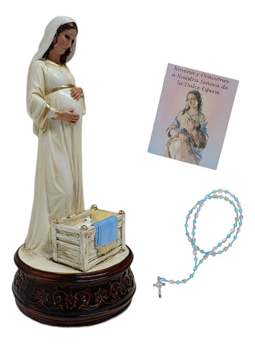 Virgen Dulce Espera Ideal Para Obsequio A Embarazadas 25cm.