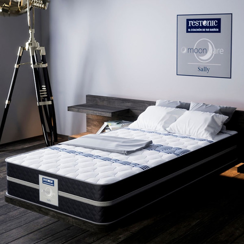 Colchón Restonic Queen Size Ortopedico +2 Almohadas +sabanas