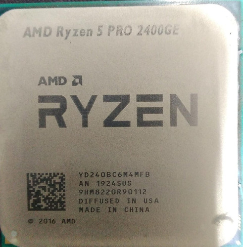 Procesador Amd Ryzen 5 2400ge Yd2400c6m4mfb De 4 Núcleos Y  