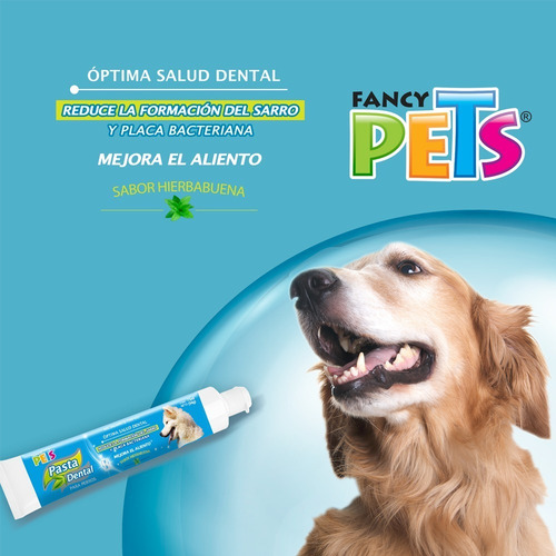 Imagen 5 de 6 de Pasta Dental Para Perros 90 Grs Limpiar Fancy Pets