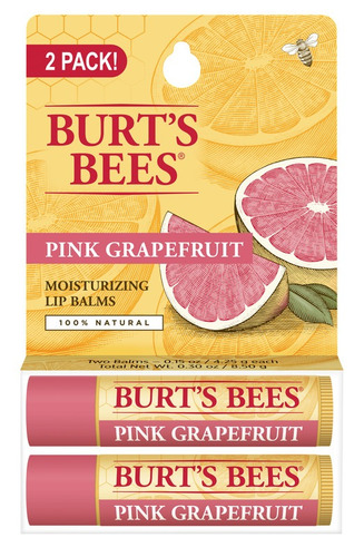 Imagen 1 de 1 de Pack Bálsamo Labial Burt's Bees Pomelo Rosado 4,25g