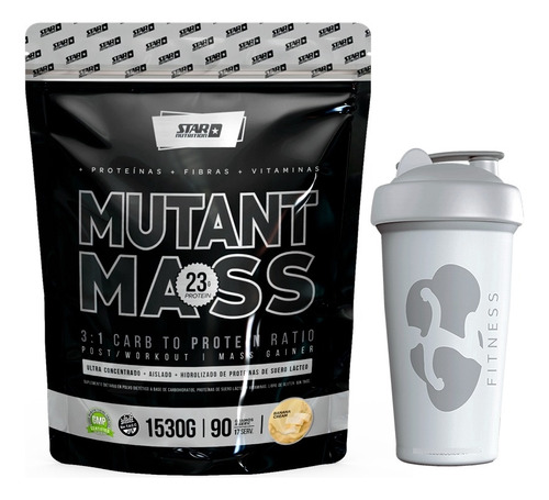 Mutant Mass 1,5 Kg + Smart Shaker Star Nutrition