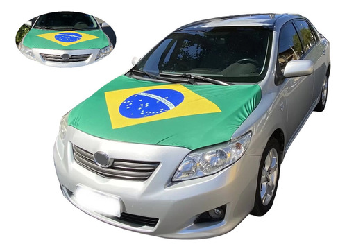 Bandeira De Brasil Para Capo De Carro 170 X 90 Cm Unidade