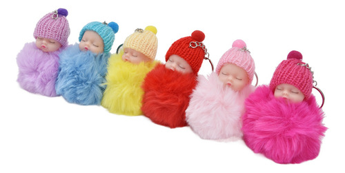 Llavero Con Forma De Muñeco Para Bebé Dormido, 12 Unidades,