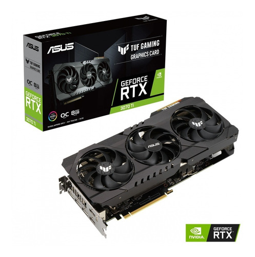 Placa De Video Rtx 3070 Ti Asus Tuf Gaming Oc 8gb Gddr6x 