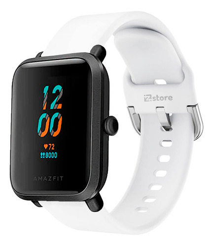 Correa Compatible Con Amazfit Bip S Blanco Hebilla 20m