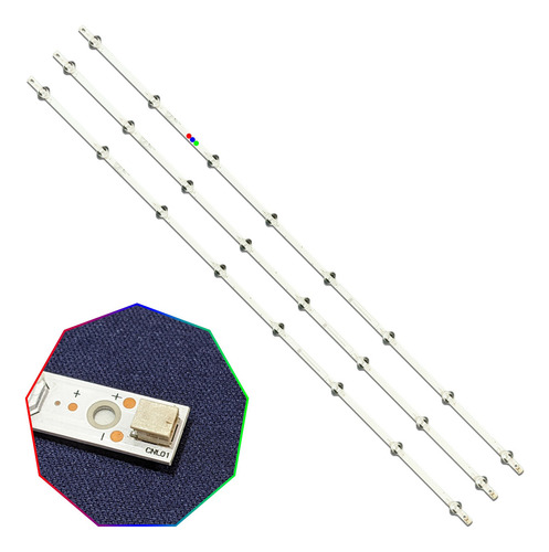 Kit De Luces Vizio V505-h19, V505-h9 (3 Tiras Y 8 Led) - Alu