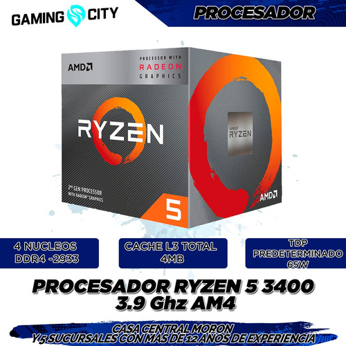 Pc Armada Gamer Amd Ryzen 5 3400g 16gb Fuente Certificada