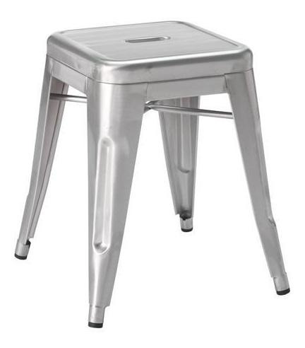 Banco Baixo Iron Tolix 45  Metal Cozinha Galvanizada