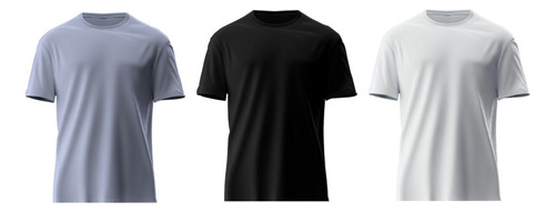 Playeras Basicas Cuello Redondo 3 Pack Colores Vibrantes