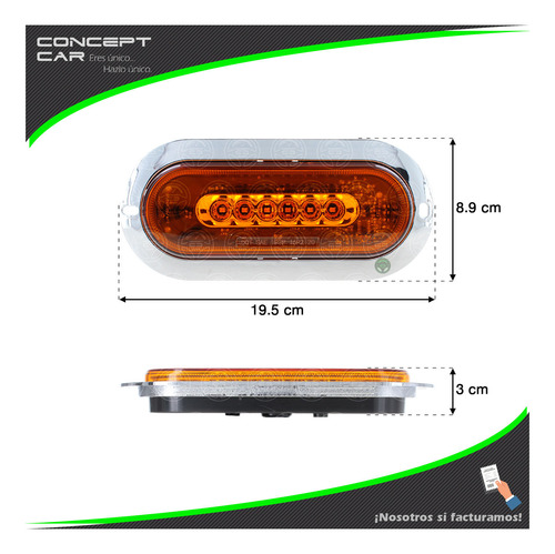 10 Plafon 6 Led Gel Ovalado Galactic 4 Funcion Universal 12-