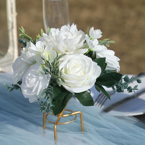 Ramo De Flores Artificiales, Decoración De Mesa De Flores