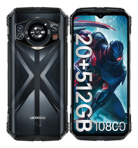Smartphone Doogee S118 20gb(8+12) Ram 512g Rom Teléfono Resistente 10800mah/33w Fast Charging/fingerprint/gyroscope/android 14/nfc