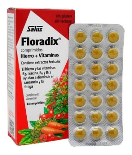 Floradix 84 Comprimidos Hierro + Vitaminas. Agronewen.