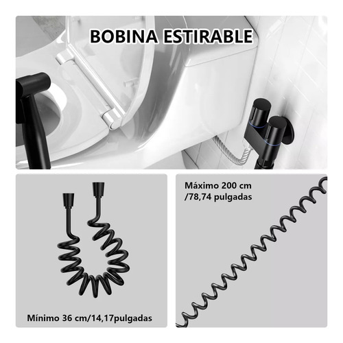Ducha Bidet Wc Inodoro,válvula Control Doble Salidas