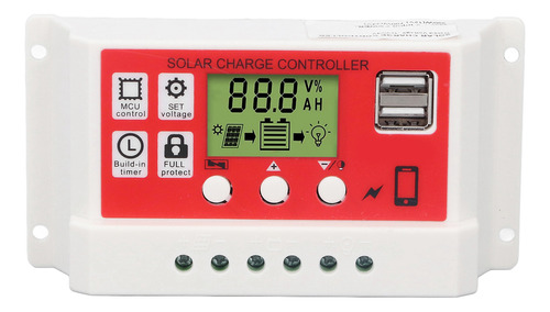 Controlador De Panel Solar Pwm Batería De Litio Fotovoltaica