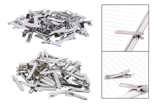 100 Piezas De Metal, Tapa Plana, Suave, , Pinzas, Pinzas,