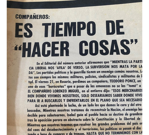 El Caudillo N 64 26 Feb 1975 Peronismo Nacionalismo (Usado)