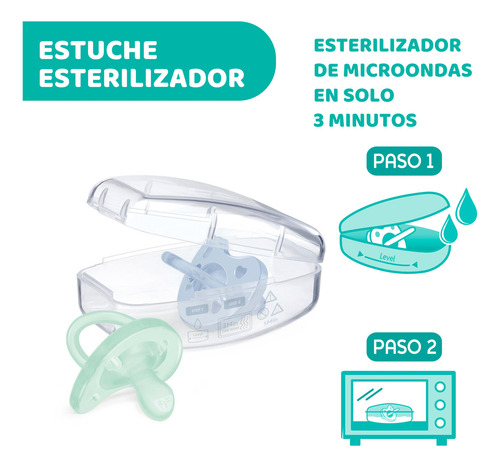 Chupete Suave Physio Soft De Silicona 16-36m Azul Período De Edad 16-36 Meses