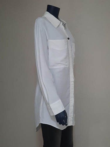 Blusa Oversize Botones Efecto Carey De Mango Talla G