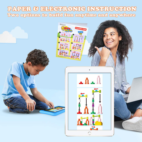 Marble Run, 135 Pcs Juego De Laberinto De Canicas Para