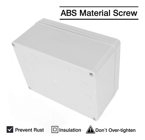 Placa De Montagem De Junção Elétrica Externa Impermeável Abs