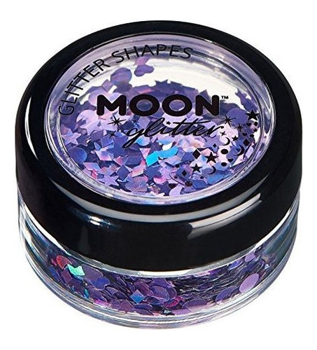 Glitter Holografico Formas Por Moon Purpurina  100% Maquill