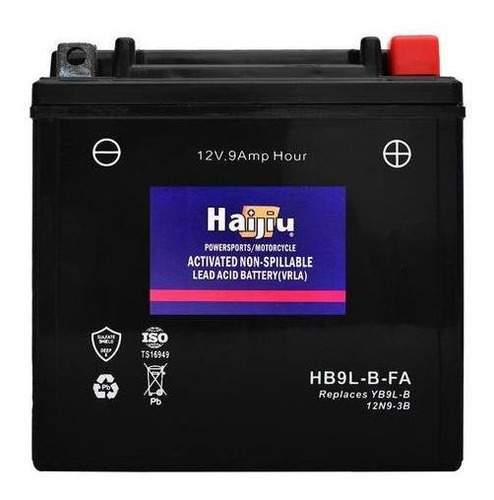 Bateria Moto Gel Libre Mantenimiento Hb9lb-fa /yb9l-b Haijiu