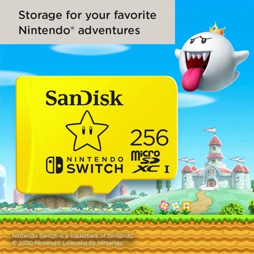 Microsd 256gb Sandisk Microsdxc Uhs-i Para Nintendo Switch