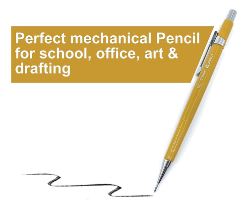 Portaminas De Dibujo Mecánico Jedo 0.9mm Punta Media H...