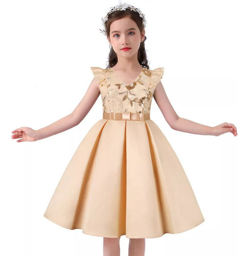 Vestido De Fiesta Elegante Bebé Niña Princesa Boda 2-10 Años