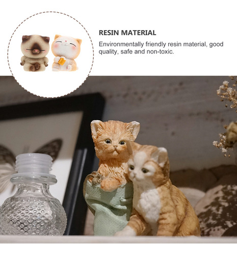 Nuevo Puzle De Adornos Para Gatos Car Toys, 2 Unidades