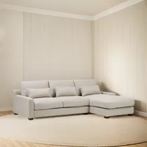 Comprar Sofá Seccional Derecho Soroa Small Tela Crudo