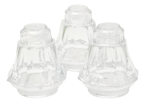 Salero Pimentero Mini Vaso Plastico Aspecto Cristal 2 6 S