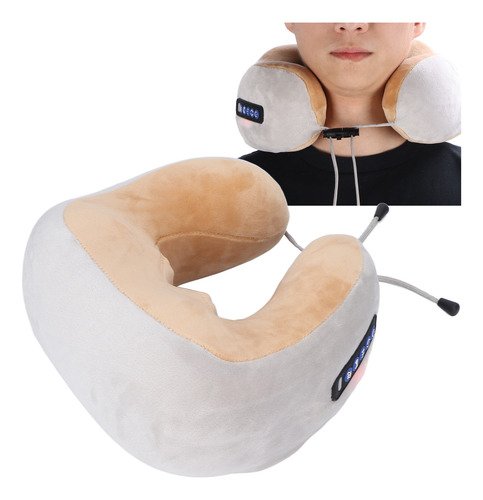 Almohada De Masaje En Forma De U Recargable Cuello Eléctrico