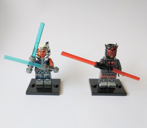 Ahsoka Tano Y Darth Maul Figura Star Wars Clone Wars