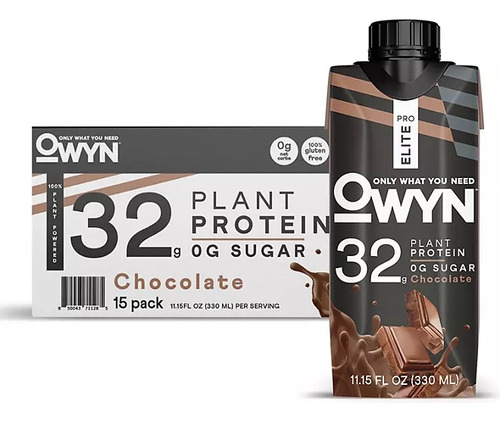 Owyn Pro Elite 32g Ketoplant Protein Shake,chocolate 15 Pack