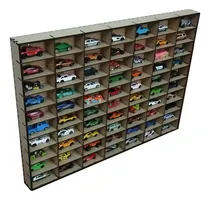 Comprar Exhibidor 70 Autos Hot Wheels Organizador Estante Pared