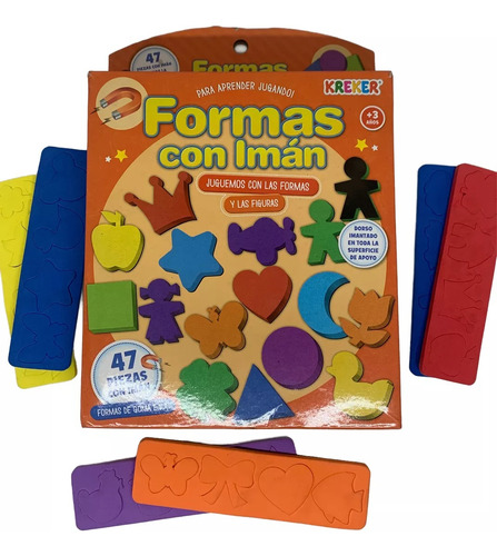 Formas Y Siluetas De Goma Eva Imantadas Juego Didáctico Imán
