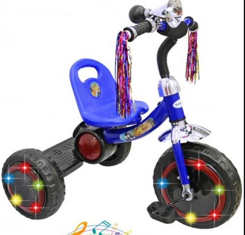 Triciclo Para Niños 2 A 6 Años  Juego Con Luces Led Y Bocina