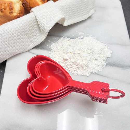 Juego De 4 Tazas Medidoras De Melamina Multiusos
