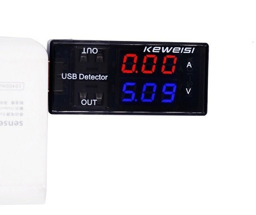 Medidor Digital De Corriente Y Voltaje Del Puerto Usb
